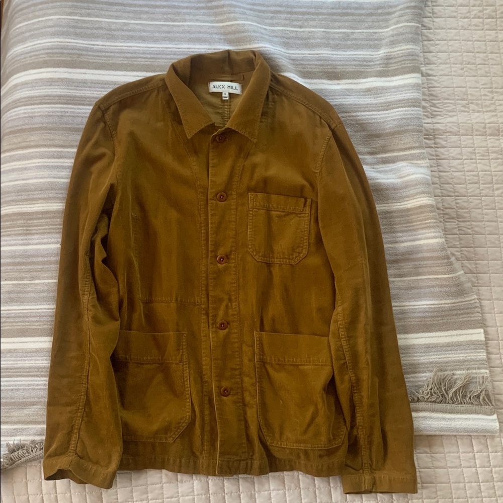 Alex Mill Men's Lightweight Chore Coat Light Brown